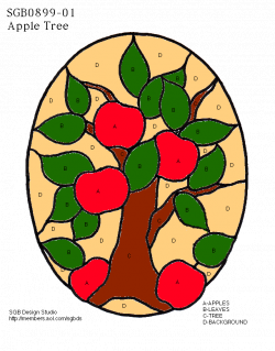 Stained Glass Patterns | apple tree stained glass pattern | stained ...