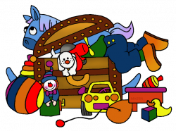 Toys and Games Clip Art by Phillip Martin, Toy Chest