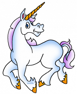 Mythical Beings and Creatures Clip Art by Phillip Martin, Unicorn