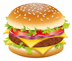 Hamburger Hot dog Cheeseburger Fast food Clip art - Hamburger PNG ...