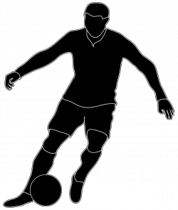 black white silhouette soccer player | Art ideas | Pinterest ...