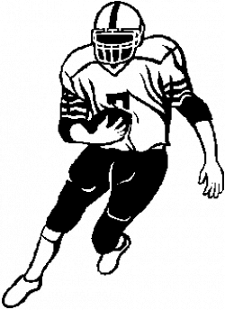 Football Player Clipart Black And White Free | Clipart Panda ...
