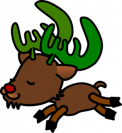 Christmas Reindeer 1 Clip Art at Clker.com - vector clip art online ...