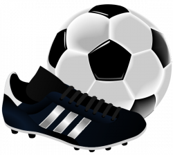 Football clipart football boot - Pencil and in color football ...