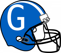 Football Helmet Blue G Clip Art at Clker.com - vector clip art ...
