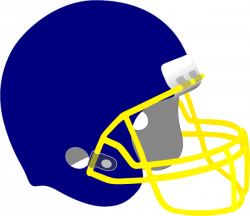 Football Helmet Blue And Yellow Clip Art at Clker.com - vector clip ...