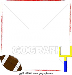 Vector Art - Football frame. EPS clipart gg72163161 - GoGraph