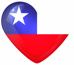 Chile Large Heart Flag | Gallery Yopriceville - High-Quality Images ...