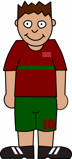 Clipart - Football player morocco
