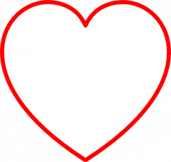Heart-shaped clipart large heart - Pencil and in color heart-shaped ...