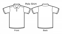 Clipart - Polo Shirt Template
