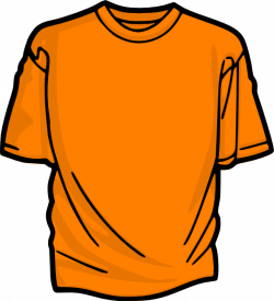 T-shirt-orange Clip Art at Clker.com - vector clip art online ...
