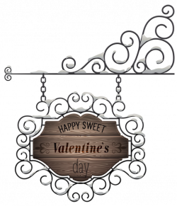 Happy Valentine's Day Sign Transparent PNG Clip Art Image | BE MINE ...