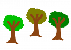 Clipart - The three trees