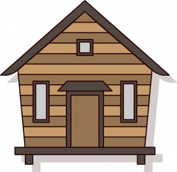 Chalet Log cabin House - A cartoon cabin in the forest 1263*1229 ...