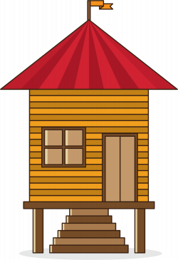 Cartoon Clip art - Red roof forest hut 1247*1825 transprent Png Free ...