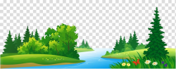Forest , Grass Lake and Trees , river and trees cartoon ...