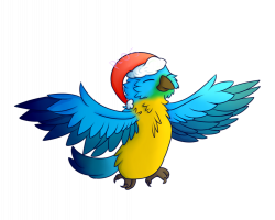Christmas Parrot {G} by princesschaos05 on DeviantArt