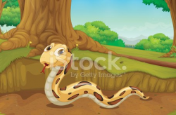 Snake IN The Forest premium clipart - ClipartLogo.com