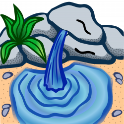 Stream clipart spring water - Pencil and in color stream clipart ...
