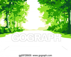 Vector Art - Summer forest. Clipart Drawing gg59728505 - GoGraph