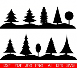 Tree SVG, Forest SVG Bundle, Forest SVG, Forest Clipart, Cut ...