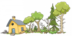 28+ Collection of House In Woods Clipart | High quality, free ...