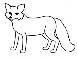 Fox Black And White Clipart | Free download best Fox Black ...
