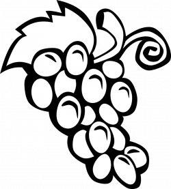 Public Domain Clip Art Image | Illustration of a bunch of grapes ...