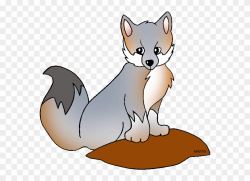 Fox Clipart Grey Fox - Delaware State Animal Grey Fox - Png ...