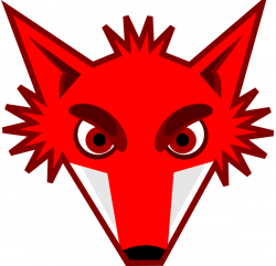 Red Fox Head Clip Art at Clker.com - vector clip art online, royalty ...