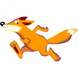 Fox Running clipart, cliparts of Fox Running free download ...