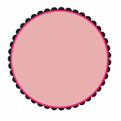 Clipart - Scalloped Round Frame