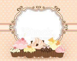 Retro Frame With Cupcakes stock vectors - Clipart.me