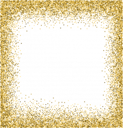 gold glitter frame square - Sticker by florin.locks