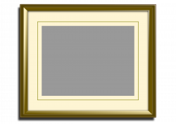 Clipart - Golden picture frame