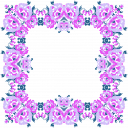 Clipart - Floral Wreath Frame 2 Variation 2