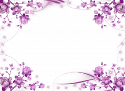 Purple Flower Frame | Purple-Flowers-and-Sparkly-Stars-Picture-Frame ...
