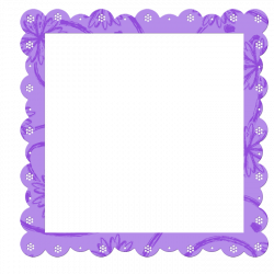 Purple Transparent Frame with Flowers Elements | Gallery ...
