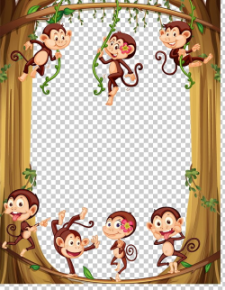 Monkey Cartoon Illustration PNG, Clipart, Animals, Ape ...