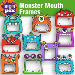 Monster Mouth Frames Clipart