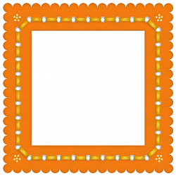 Orange Summer Colored Transparent Frame | Gallery Yopriceville ...