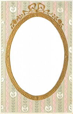 1908 Vintage Gilt Frame – free PNG file | Pinterest | Oval frame ...