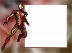 Iron Man Transparent Photo Frame | Gallery Yopriceville - High ...