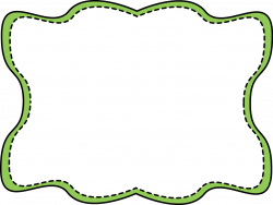 green-wavy-stitched-frame.png 1,162×878 pixels | school | Pinterest ...