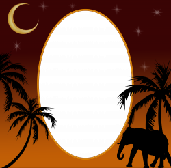 Jungle Night PNG Transparent Frame | Gallery Yopriceville - High ...