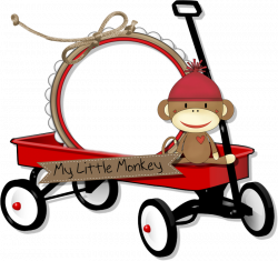 cheyOkota digital scraps: Sock Monkey!! Freebies | Clusters, Frames ...