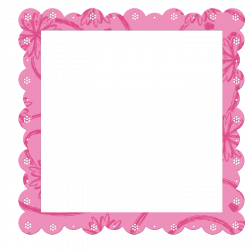 Pink Transparent Frame with Flowers Elements | 02 - Valentine's ...