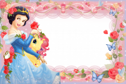 Girls Transparent Frame with Princess Snow White | Gallery ...