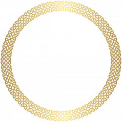 Round Border Frame Gold PNG Clip Art | Textures, Patterns ...